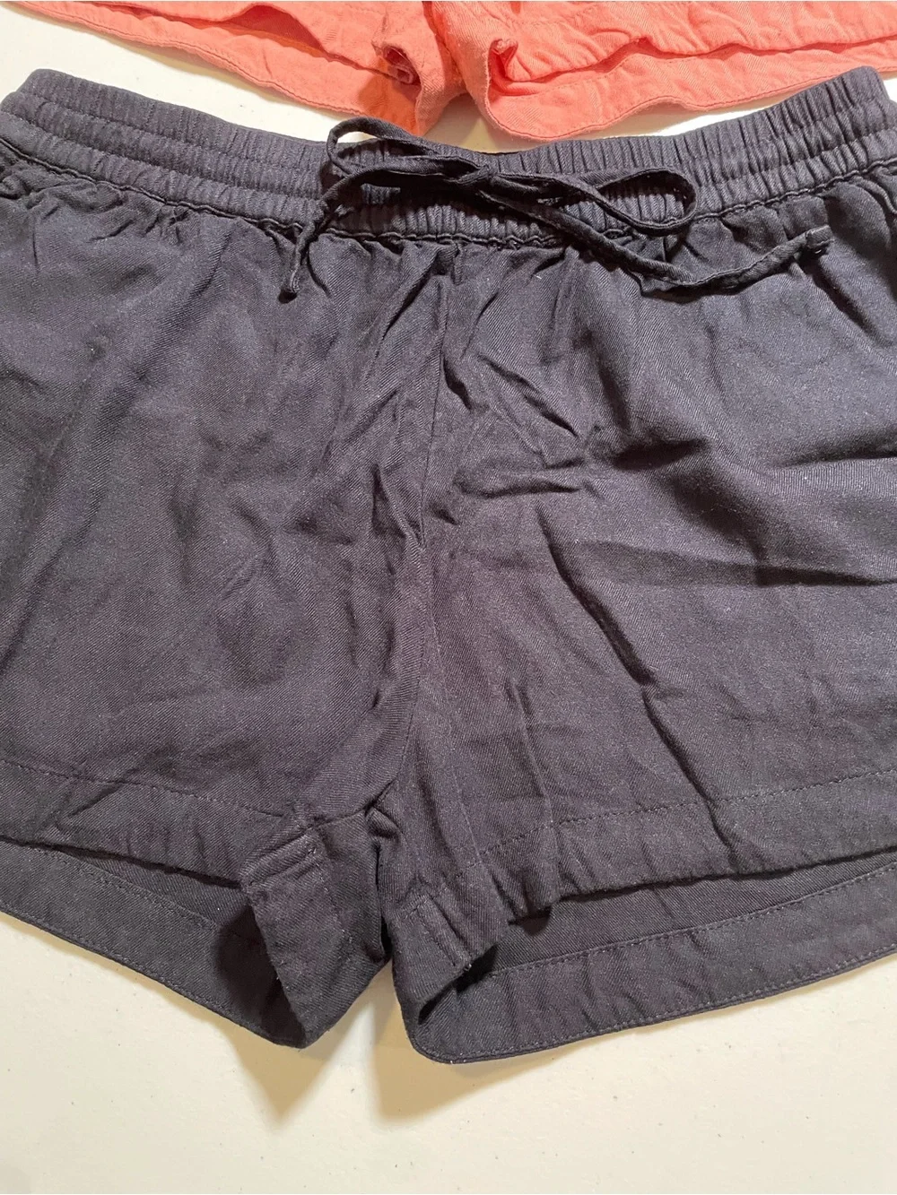 2 Pair of Salt Life Drawstring Shorts. Black/Peach. Size L. - Picture 3 of 15